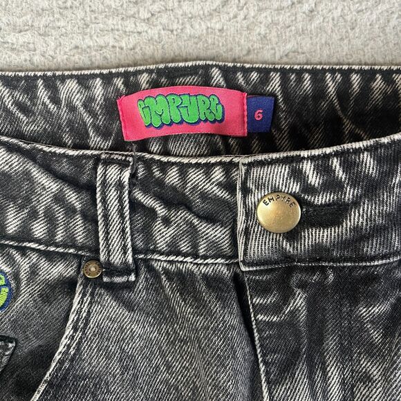 VTG Empyre Carpenter Jeans Womens 6 Black Tori High Rise Y2K Baggy Skate 28x31 - Picture 5 of 14